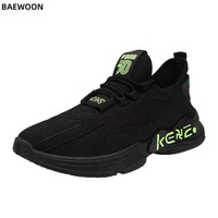 BAEWOON B72 Nouvelles Chaussures Décontractées Tendance pour Hommes, Baskets de Sport Respirantes en Tissu Tricoté Coréen, Chaussures de Course à la Mode pour Homme