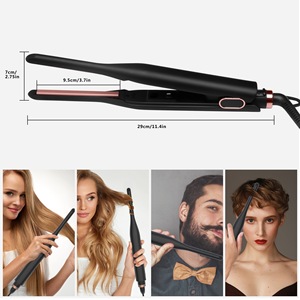 Mini fer à lisser pour cheveux courts 2 en 1, <span class=keywords><strong>lisseur</strong></span> et boucleur, double tension, PTC et céramique, petit fer à lisser pour cheveux - Product Image 6