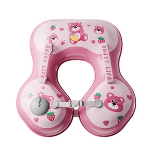 Bouée de natation gonflable en PVC 44*52 CM couleur rose pour enfants piscine intérieure - Product Image 1