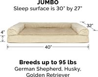 Lit pour chien moderne de grande taille, canapé rectangulaire, carton jumbo, imperméable, lavable, avec mousse de soutien confortable
