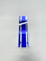 Trofeo de acrílico transparente personalizable, torre de estampado en caliente de alta calidad, medalla de reconocimiento de evento, regalo de recuerdo