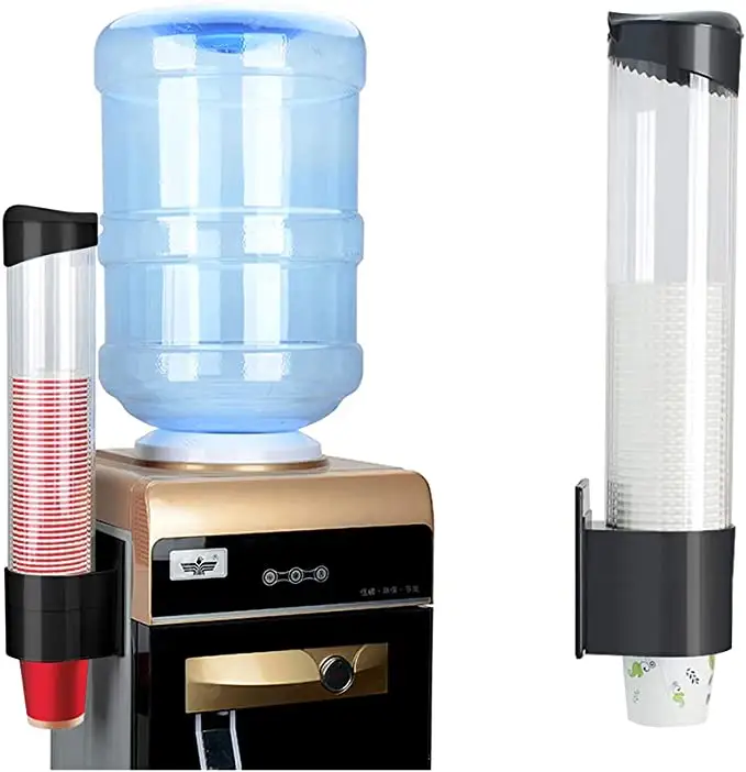C250 Porte-gobelet en papier Gobelet jetable Support de rangement anti-poussière Maison Cuisine Distributeur d'eau Porte-gobelet Distributeur