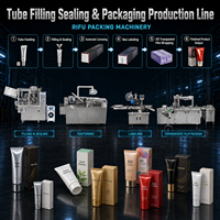 Machine automatique de remplissage et de scellage de tubes, cartonnage de pommades, crèmes, dentifrices, tubes en aluminium et en plastique, certifiée CE