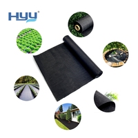 Géotextile tissé en PP agricole stabilisé aux UV, couverture de sol anti-herbe, tapis anti-mauvaises herbes