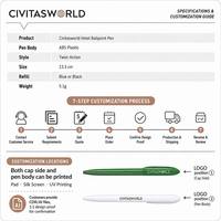 Stylo bille promotionnel SLM torsadé en plastique ABS multicolore pour hôtel, personnalisable avec logo – Offre spéciale