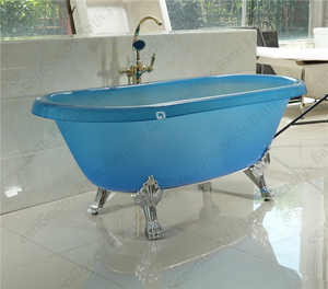 Bañera acrílica de estilo europeo, bañeras clásicas antideslizantes de cristal con patas de <span class=keywords><strong>gallo</strong></span> - Product Image 4