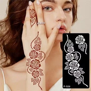 Pegatinas de tatuaje temporal con <span class=keywords><strong>imagen</strong></span> 3D pequeña, plantillas de tatuaje de Henna <span class=keywords><strong>para</strong></span> chicas sexis, plantilla de pintura corporal Popular, papel <span class=keywords><strong>para</strong></span> pequeñas - Product Image 6