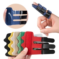 Attelle d'immobilisation des doigts réglable en SBR, support de poignet et de main avec stabilisateur en aluminium, attelle de sport confortable pour les doigts