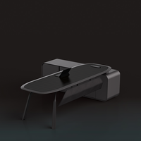 Bureau de direction en forme de L, bureau de luxe pour PDG, bureau de direction de luxe