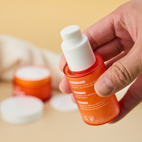 Flacon de sérum en PETG givré de 30 ml sans BPA, couleur personnalisée, avec pompe à pression, flacon en PETG à paroi épaisse de 30 ml, finition mate, protection UV