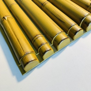 Revestimiento de <span class=keywords><strong>Pared</strong></span> de Bambú de Plástico UV PE, Paneles de <span class=keywords><strong>Pared</strong></span> de <span class=keywords><strong>Vinilo</strong></span>, Tablero Decorativo, Diseño de Interiores, Valla de Patio <span class=keywords><strong>Exterior</strong></span>, <span class=keywords><strong>Pared</strong></span> de Fondo - Product Image 2