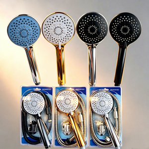 Nouvelles conceptions <span class=keywords><strong>de</strong></span> douches murales chromées avec douchette à main et pommeau <span class=keywords><strong>de</strong></span> <span class=keywords><strong>douche</strong></span> pluie haute <span class=keywords><strong>pression</strong></span> avec tuyau <span class=keywords><strong>pour</strong></span> salle <span class=keywords><strong>de</strong></span> bain et hôtel - Product Image 1