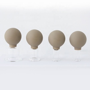 Ensemble de ventouses <span class=keywords><strong>en</strong></span> <span class=keywords><strong>verre</strong></span> et silicone pour le <span class=keywords><strong>visage</strong></span> et le corps, ventouses de massage à aspiration sous vide, anti-cellulite, pots de ventouses faciales, soins de santé, cadeau - Product Image 2