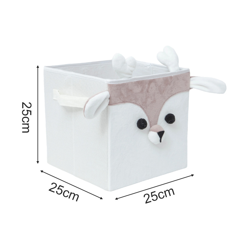 Armoire de rangement pliable en tissu, motif cerf