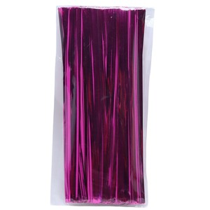 4mm Wide 10cm/3.94' 100pcs Long Metallic Wire Twist Ties <strong>Cake</strong> <strong>Tools</strong> for Bread Pastry Toast Food Lollipop Packaging - Product Image 3