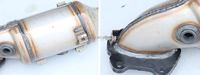 Convertisseur catalytique OEM ODM compatible avec Jeep Wrangler, montage direct, Euro IV 641511 641512