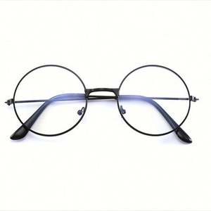Lunettes anti-lumière bleue rondes vintage à monture métallique, verres transparents, pour adultes – Nouveauté 2025, Vente Flash - Product Image 4