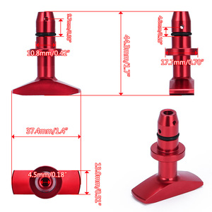ด้ามจับดิปสติ๊กอลูมิเนียมอัลลอยด์ Poyracing สำหรับฟอร์ดมัสแตง 1999-2011 V8 GT GT500 เครื่องยนต์สีดำสีฟ้าสีแดงสีเงิน - Product Image 2
