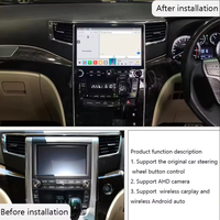 8 + 128 Android 12 Lecteur multimédia stéréo Autoradio GPS Navigation pour Toyota Alphard A20 2008-2012