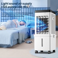 Ventilateur de refroidissement à air très vendu, avec télécommande, brumisateur mécanique et ventilateur sur pied électrique, 3 vitesses de ventilation, rafraîchisseur d'air