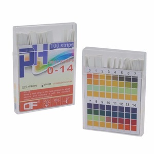 Bandelettes de test de pH universelles 0-14 pour papier, testeur de tournesol (100 unités, taille de bandelette non spécifiée), pour urine, laboratoire, eau, emballage en boîte plastique, bandelettes de test de pH large - Product Image 3