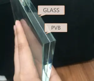 8mm 638 sgp safety temper lamin double glazing tempered laminated glass price