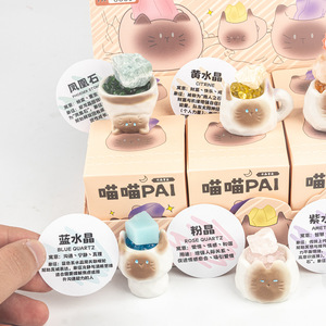 กล่องสุ่มคริสตัลรูปแมวสไตล์ใหม่ ของสะสมสุดฮิต ของขวัญสุดเก๋ - Product Image 4