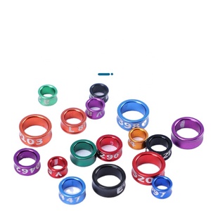 Anello per Zampe di Pappagallo 10P, Anello di Identificazione per Uccelli Giovani, Lega Elettroplaccata, Anello Chiuso con Scritta Casuale - Product Image 6