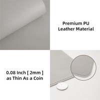 Tapis de protection de bureau grande taille en cuir PU imperméable, tapis de souris, tapis de clavier, tapis de bureau pour jeux, accessoires PC