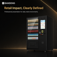 BANDENG 6610Pro 22T - Expendedora de Bebidas y Snacks con Rango de Refrigeración de 4°C a 25°C, con Capacidad para 324 a 702 Artículos en 54 SKU