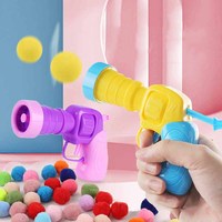 Chat jouet pistolet outil interactif fournitures pour animaux de compagnie chat en peluche jouet Mini lanceur tir pistolet jeux extensible peluche balle jouets