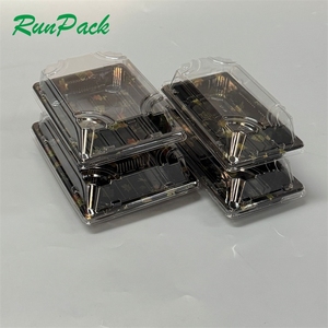Bandeja de <span class=keywords><strong>sushi</strong></span> de plástico desechable para mascotas de estilo japonés, contenedor de <span class=keywords><strong>sushi</strong></span> para llevar para uso alimentario - Product Image 3