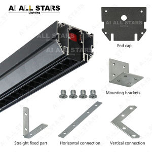 Sistem Plafon Stretch Kain PVC Desain Eropa, Profil <span class=keywords><strong>Aluminium</strong></span> Busbar untuk Plafon Stretch, Lampu LED Track Magnetik - Product Image 5