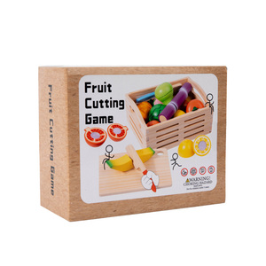 14Pcs Giáo Dục Trẻ Em Của Nhà Bếp Bằng Gỗ Đặt Trái Cây Và Rau Cắt Trò Chơi Đồ Chơi - Product Image 6