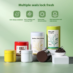 Rts cấp thực phẩm Matcha Trà lon THIẾC BỘT bao bì Jar lỏng trà tinplate kín lon - Product Image 4