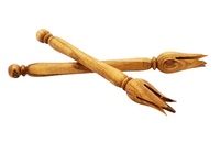 Mediterrane olijfhouten fruitvorkjes, wegwerpbaar, 5g, houten hapjesprikkers, baraccessoires, 15cm, kaas, olijven, feestjes, restaurantgebruik