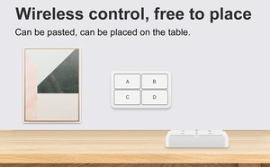 SLS Zigbee Wi-Fi Smart Wireless 4 Push Button 12 Scene Switch Batería Power CE Certified 2-Year Battery Life Smart Life Home - Product Image 3