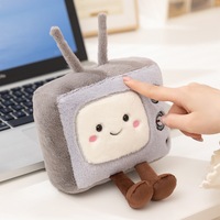 Peluche amusante en forme de prise radio-télévision rétro, jouet en peluche mignon, cadeau d'anniversaire intéressant pour enfants, vente en gros