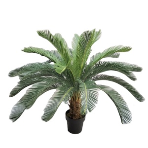 Cây cycas Nhân Tạo Lá mô phỏng cao 110cm thân thiện với môi trường màu xanh lá cây dọc vườn trong nhà trang trí ngoài trời - Product Image 1