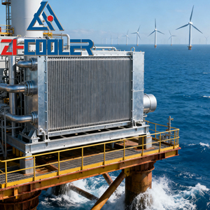 Radiatore raffreddato ad aria <span class=keywords><strong>a</strong></span> pinna di piastra in alluminio per la generazione di energia, apparecchiature di dissipazione del calore ad alta efficienza di livello industriale - Product Image 4