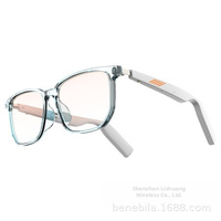 Lunettes intelligentes H2-C à détection tactile, verres interchangeables TWS pour appels et musique, IA sans fil, anti-lumière bleue