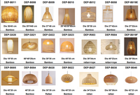 Lampe suspendue en osier tissé naturel écologique Ascial, faite à la main, style bohème, en rotin et bambou, pour restaurant