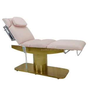 Hochey lash gold bed beauty salon equipment Best Treatment Multi-functional table Electric Massage Facial