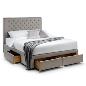 <span class=keywords><strong>Base</strong></span> de Cama Moderna de Tamaño Completo <span class=keywords><strong>con</strong></span> Cajones, Estructura de Madera <span class=keywords><strong>con</strong></span> Listones y Tapicería de Terciopelo - Product Image 3