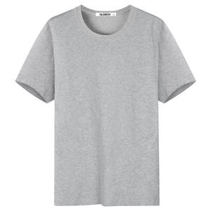 Precio de fábrica 2023, camisetas lisas para hombre, camiseta informal con estampado de logotipo personalizado, camiseta pura lisa en blanco de gran tamaño - Product Image 3
