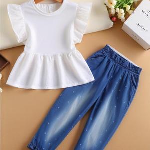 夏季儿童服装套装 MOQ 混合批次 纯棉 低库存 婴儿用 - Product Image 1