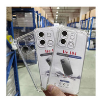 Coque de téléphone portable 4 coins anti-collision transparente pour iPhone, coque souple au toucher pour Itel A50c