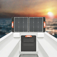 Panneau solaire pliable 200W monocristallin, chargeur portable, étanche IP67, pour camping, station d'alimentation, batterie