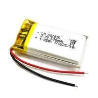 Batería de polímero de litio pequeña personalizable de 500 mAh, 3.7 V, 802035battery, 1.85 Wh, 8x20x35 mm para reemplazo de reloj inteligente, compatible con ROHS UN38.3