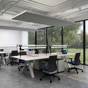 Postes <span class=keywords><strong>de</strong></span> <span class=keywords><strong>travail</strong></span> modulaires modernes pour bureaux, 2, 4, 6, 8 places, bureau avec cloison - Product Image 1
